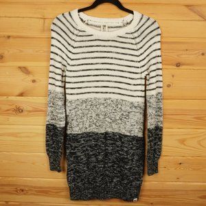 Roxy Black and White Sweater Dress Size Medium